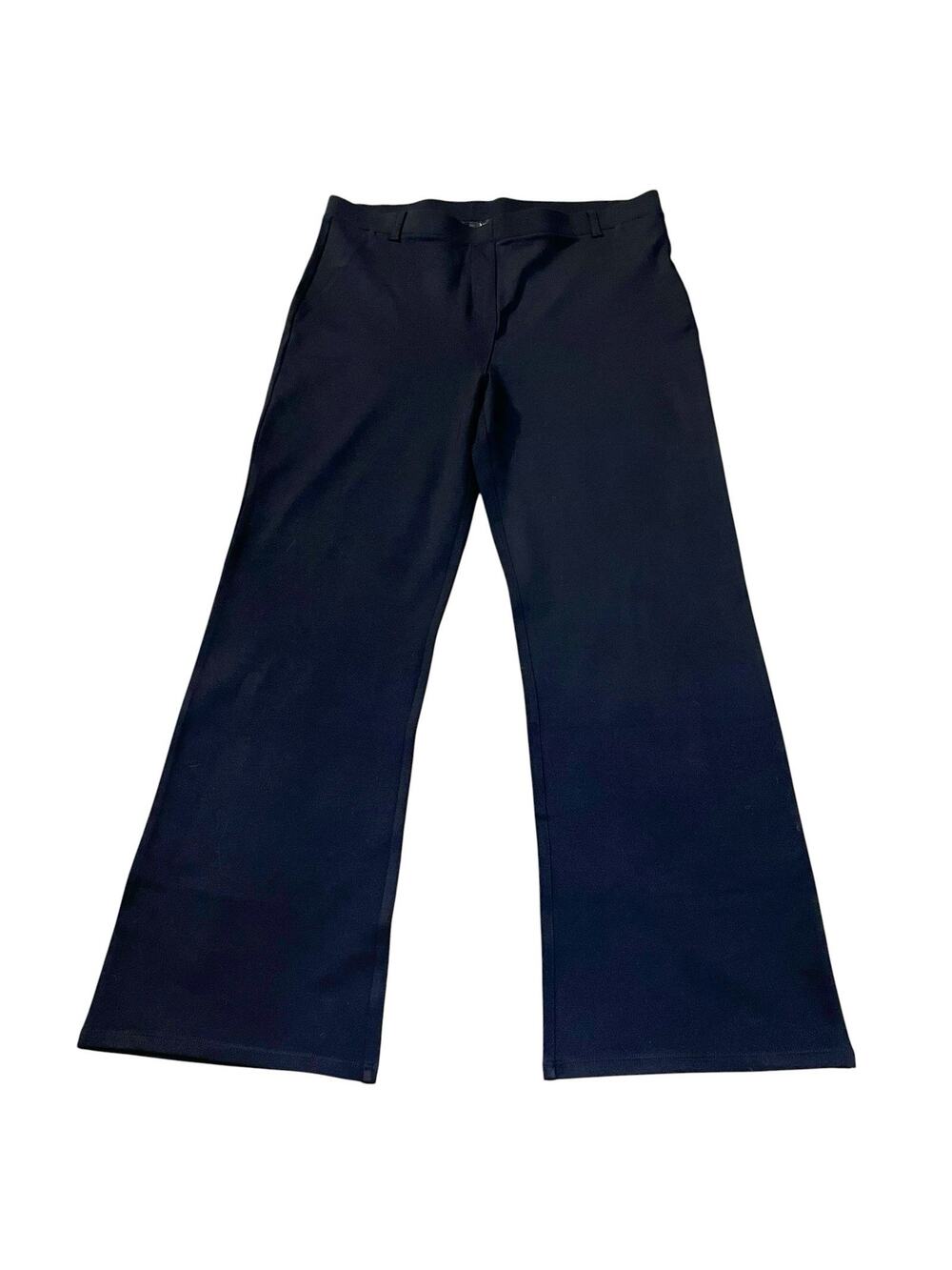 Quince Ultra Stretch Ponte Bootcut Pant XL Petite Black Pull On Business Casual